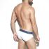 �����-����� "Basic Stripes Briefs - White" 