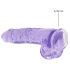 �������������-��������� "RealRock 9' Realistic Cock With Balls - Purple" 