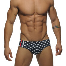 ������-����� "Star Printed Sport Stripe Briefs - Navy" 
