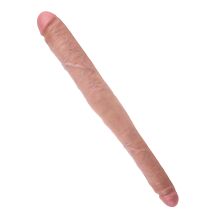 ������������� ������������� "King Cock - 16' Tapered Double Dildo RD Flesh" 