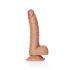 �������������-��������� "RealRock 7' Curved Realistic Dildo with Balls - Tanned" 