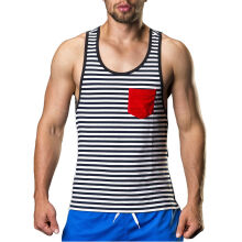 �����-���������� "Fido Tanktop - Navy/White" (SALE!) 