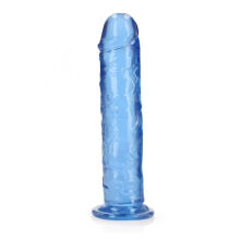 �������������-��������� "RealRock - 9' Crystal Clear Dildo - Blue" 