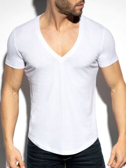 �������� "Deep V-Neck T-Shirt - White" 