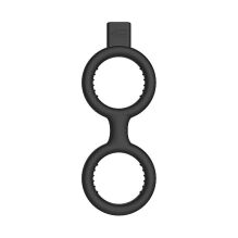 ����������� ������ "Electroshock - E-Stimulation Cock Ring with Ballstrap Black" (c ������������������) 