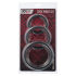 ����������� ������ "Toyfa Black&Red Cock Rings Set Black" (�������� 3 ��.) 