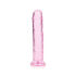 �������������-��������� "RealRock - 8' Crystal Clear Dildo - Pink" 