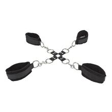 ����� "Ouch! - Velcro Hand and Leg Cuffs Black" (���������, ��������� � ����������) 