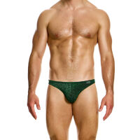 �����-����� "Glitter Low Cut Briefs - Green" 