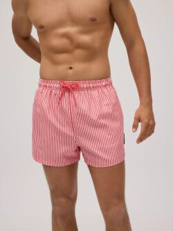 ������-����� "90321 Short Stripped Swimsuit Hot Coral" 