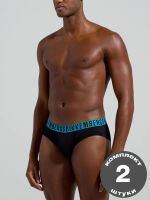 �����-����� "Ombre - Bi-Pack Men's Briefs Black" (�������� 2 ��.) 