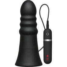 �������� ���������� "Kink - Vibrating Silicone Butt Plug Ridged 8' Black" (� ���������) 