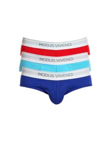 �����-����� "Staple 3-pack Briefs - Red/Blue/Aqua" (�������� 3 ��.) 