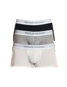 �����-������� "Staple 3-pack Boxer - White/Grey/Black" (�������� 3 ��.) 
