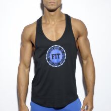�����-���������� "Fitness Badge Plain Tank Top - Black" 
