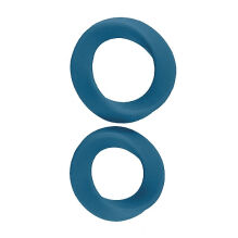 ����������� ������ "Infinity L & XL Cockring Set Blue" (�������� 2 ��.) 