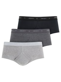 �����-����� "21000183 Classic Cotton Y-Front Briefs Black Grey Mix" (�������� 3 ��) 