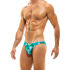 ������-����� "Recycled Camo Low Cut Briefs - Camo Green" 