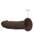 �������������-��������� "RealRock Silicone 7,5' Dual Density - Brown" 