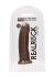 �������������-��������� "RealRock Silicone 7,5' Dual Density - Brown" 