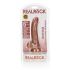 �������������-��������� "RealRock 6' Curved Realistic Dildo with Balls - Tanned" 