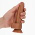 �������������-��������� "RealRock 6' Curved Realistic Dildo with Balls - Tanned" 