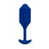 �������� ������ "b-Vibe - Snug Weighted & Vibrating Silicone Plug 4 - Navy" (� ���������) 