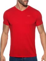 �������� "Basic V-Neck T-Shirt - Red" 