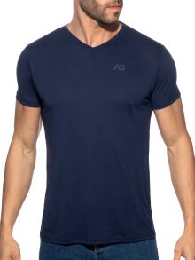 �������� "Basic V-Neck T-Shirt - Navy" 