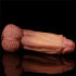 �������������-��������� "Dual Layered Platinum Silicone Cock 10 Brown" 