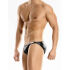 �����-����� "Leather Low Cut Briefs - Black" 