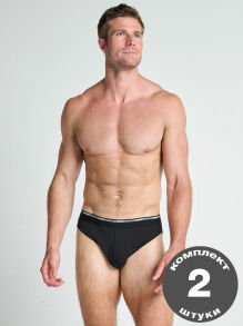 �����-����� "18502412 Modern Classic Briefs 2 Pack - Black" (�������� 2 ��.) 