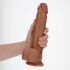 �������������-��������� "RealRock 10' Straight Realistic Dildo with Balls - Tanned" 