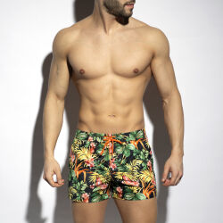 ������-����� "Hawaiian Swim Shorts - Black" 