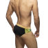 ������-����� "Side Leaves Swim Briefs - Black" 