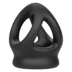   /   "Alpha Liquid Silicone Dual Cage & Ring Black" 